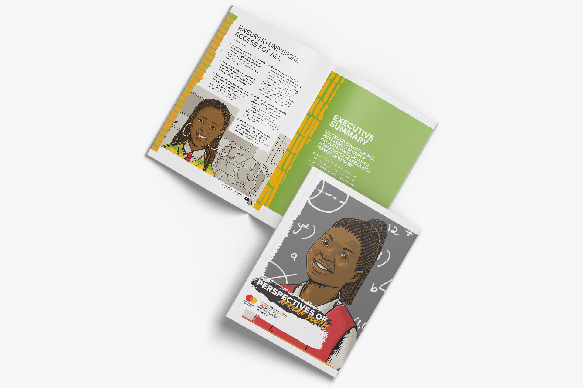 Mastercard Foundation SEA Youth Report Cover and Inside spread