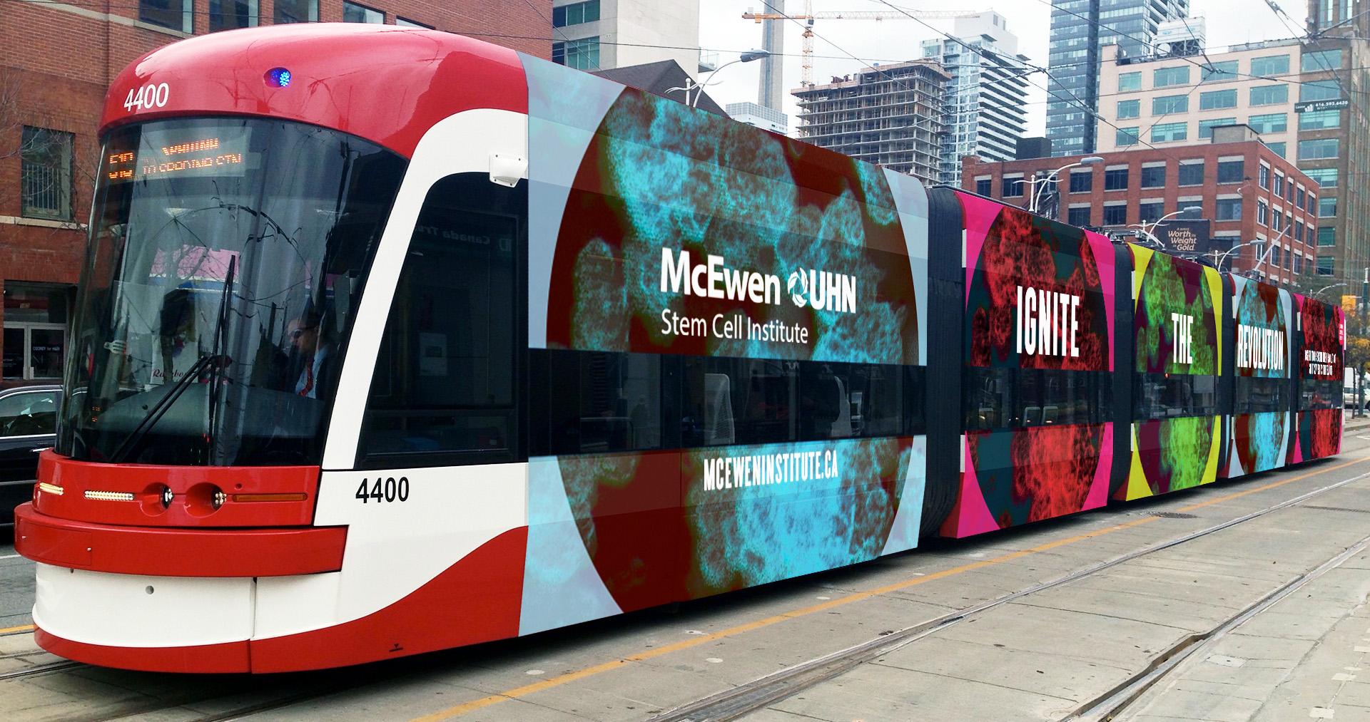 McEwen Stem Cell Institute bus wrap