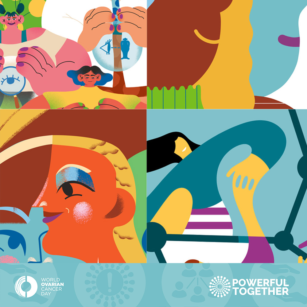 World Ovarian Cancer Coalition illustrations