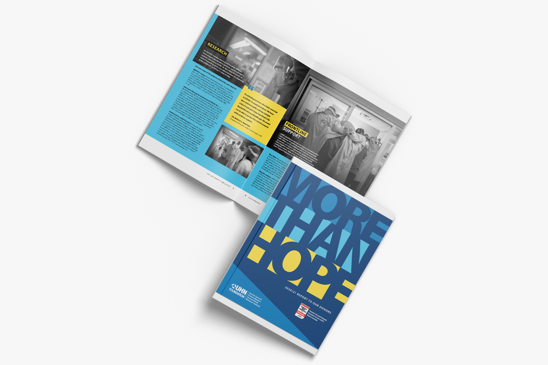 UHN Foundation More Than Hope campaign annual report cover